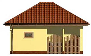 G151 budynek gospodarczy elewacja