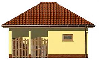 G151 budynek gospodarczy elewacja