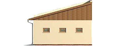 G160 szkielet drewniany budynek gospodarczy elewacja