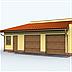 projekt domu G85 szkielet drewniany projekt garażu dwustanowiskowego z pomieszczeniami gospodarczymi