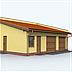 projekt domu G85 szkielet drewniany projekt garażu dwustanowiskowego z pomieszczeniami gospodarczymi