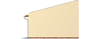 G160 szkielet drewniany garaż trzystanowiskowy elewacja