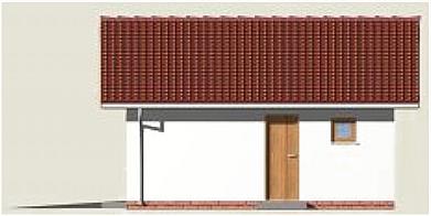 G3 garaż dwustanowiskowy z pomieszczeniami gospodarczymi elewacja