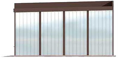 GB9 projekt budynku gospodarczego elewacja