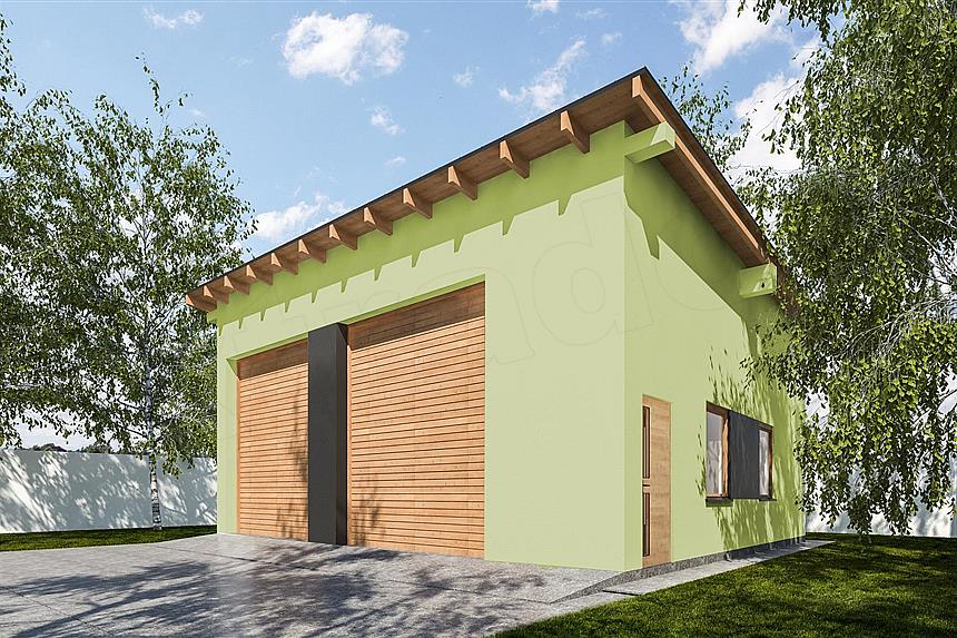 Projekt domu G356 - Budynek garażowo - gospodarczy