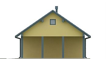 G20 - Budynek garażowy z wiatą elewacja