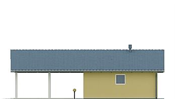 G30 - Budynek garażowy z wiatą elewacja