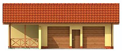 G251 budynek gospodarczy elewacja