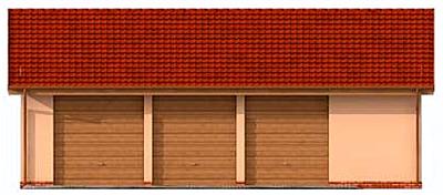 G261 budynek gospodarczy elewacja