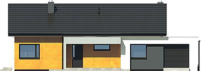 Kalikst z garażem 1-st. [A] elewacja