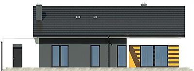 Kalikst z garażem 1-st. [A] elewacja