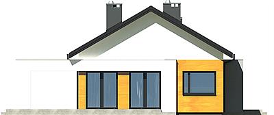 Kalikst z garażem 1-st. [A] elewacja