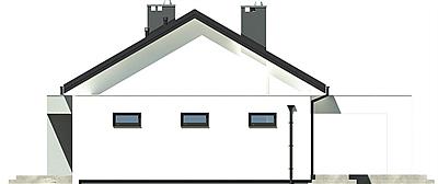 Kalikst z garażem 1-st. [A] elewacja