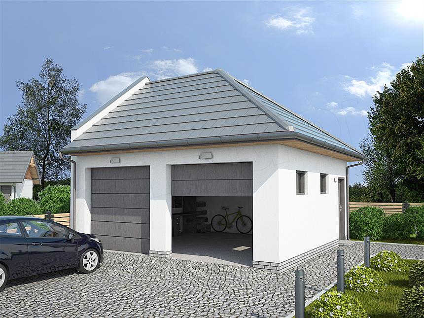 Projekt domu G330F budynek gospodarczy