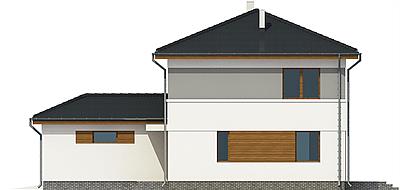 Egon z garażem 1-st. [A] elewacja