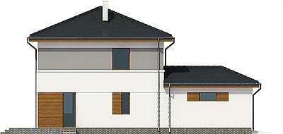 Egon z garażem 1-st. [A] elewacja