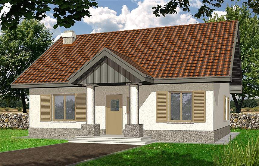 Projekt domu Angela D garaż