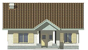 Angela A garaż elewacja