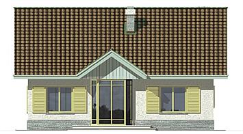 Angela A garaż elewacja