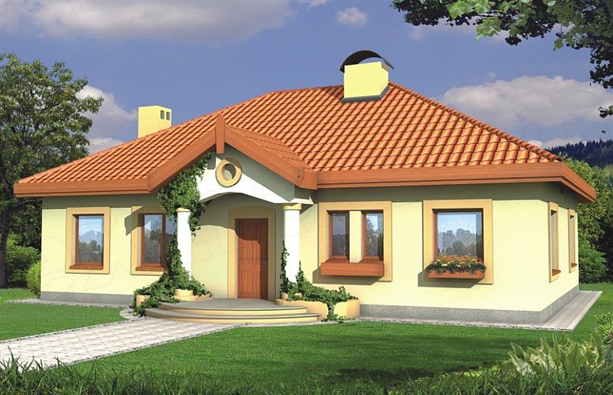 Projekt domu Sielanka 1b0g-p
