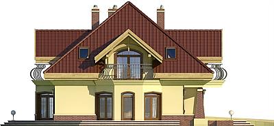 Dzierlatka III z garażem 2-st. [A] elewacja