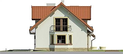 Dom przy Modrzewiowej 14 elewacja