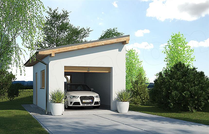 Projekt domu APG 1A garaż