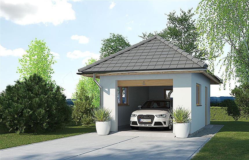 Projekt domu APG 3A garaż