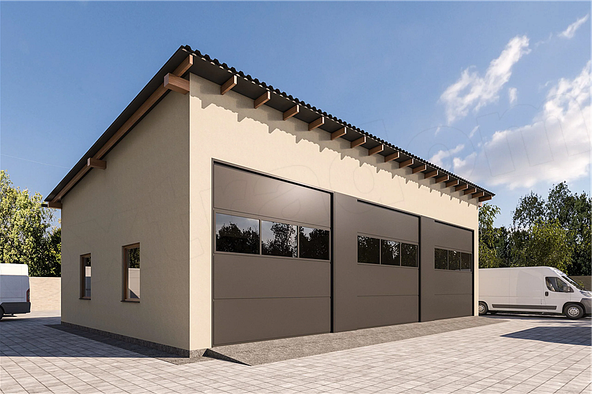 Projekt domu G373 - Budynek garażowy