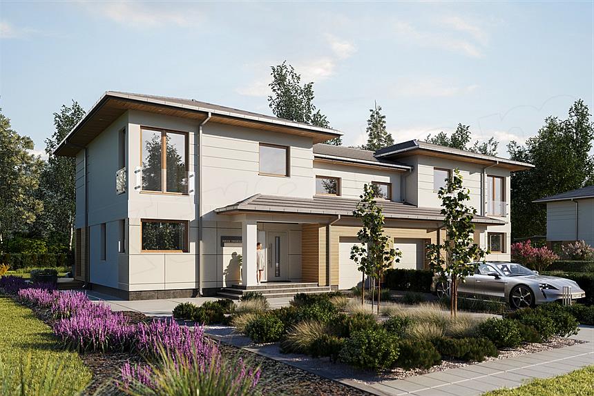 Projekt domu Igor Grota Duo (1742)