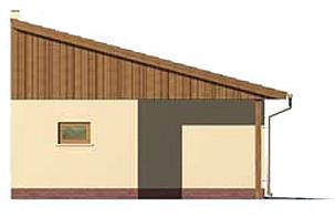 G158 garaż trzystanowiskowy elewacja