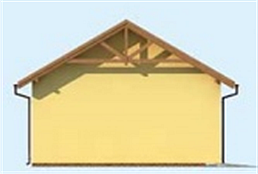 G209 garaż dwustanowiskowy z wiatą garażową elewacja