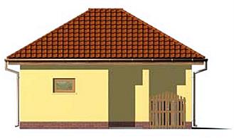 G102 garaż jednostanowiskowy elewacja