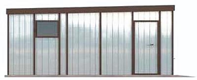 GB21 projekt budynku gospodarczego elewacja