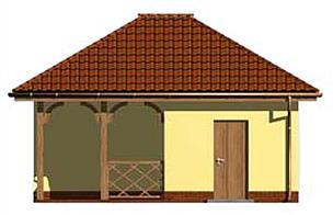 G151 budynek gospodarczy elewacja