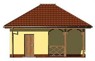 G151 budynek gospodarczy elewacja