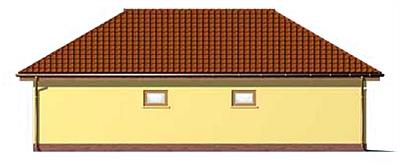 G124 garaż trzystanowiskowy z pomieszczeniem gospodarczym elewacja