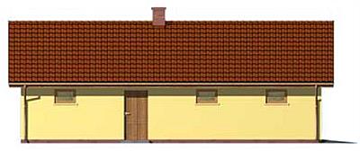 G1m garaż dwustanowiskowy z pomieszczeniem gospodarczym elewacja