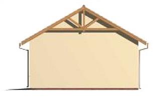 G38 garaż trzystanowiskowy z pomieszczeniami gospodarczymi elewacja