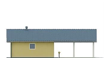 G30 - Budynek garażowy z wiatą elewacja