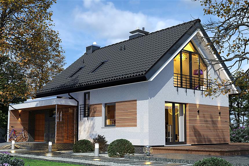 Projekt domu Domidea 58 mG