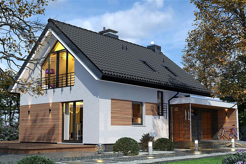Projekt domu Domidea 58 mG