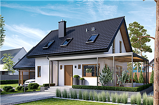 Projekt domu Lea II (z wiatą)