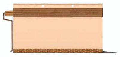 G5A garaż trzystanowiskowy elewacja