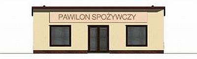 Pawilon handlowy 11 - szkielet stalowy elewacja