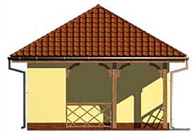 G151 budynek gospodarczy elewacja