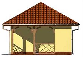 G151 budynek gospodarczy elewacja