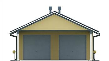 G30 - Budynek garażowy z wiatą elewacja