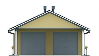 G30 - Budynek garażowy z wiatą elewacja