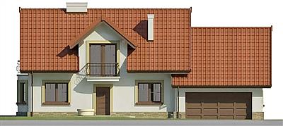 Dom przy Modrzewiowej 14 elewacja